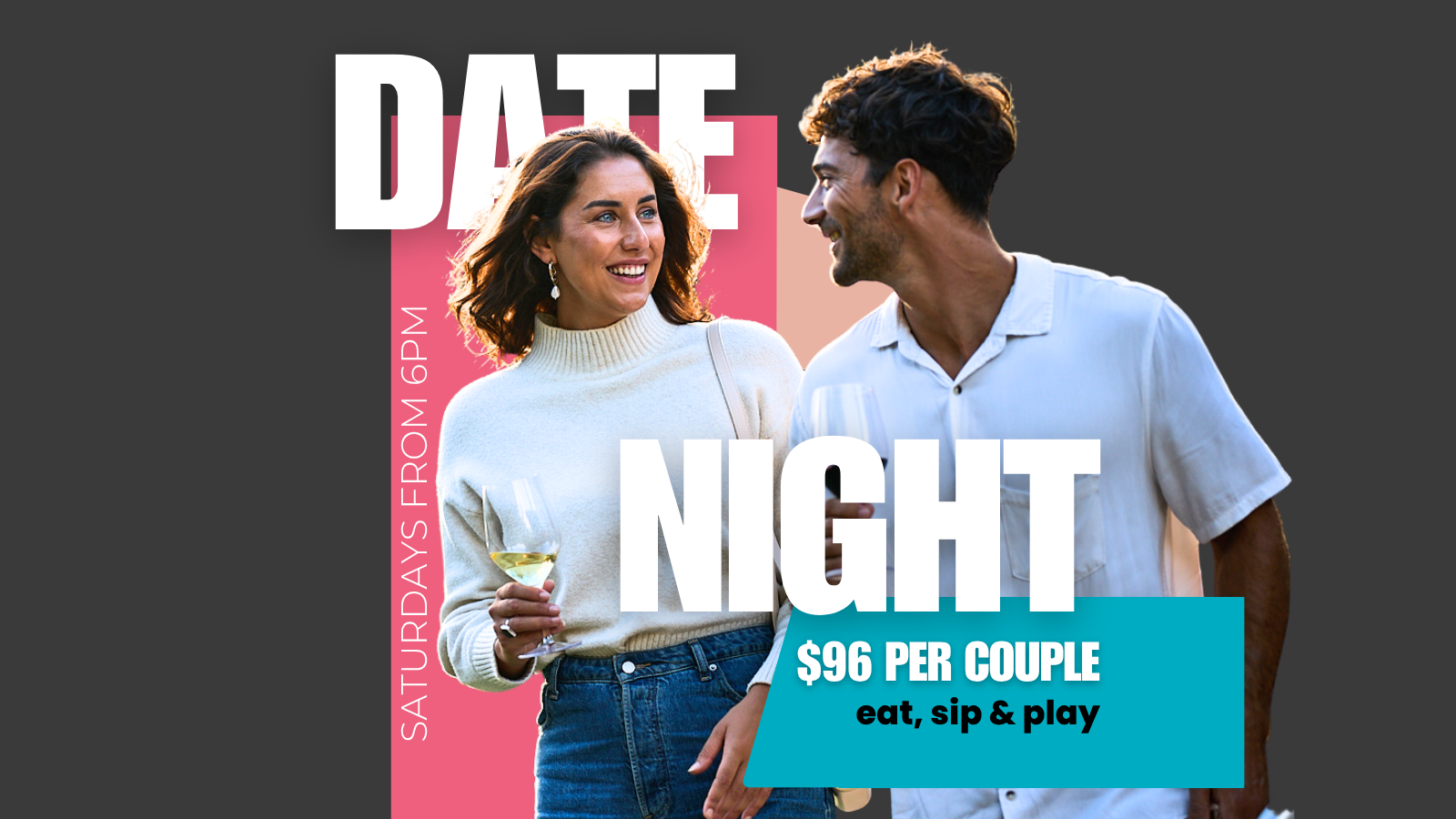 Saturday Date Night: Eat, Sip, Play 💕⛳