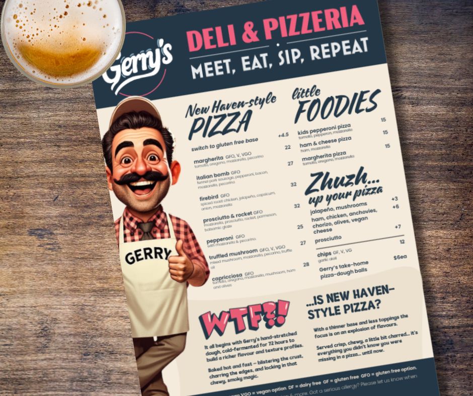 Gerry's Website Menu